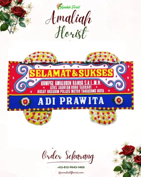 Papan Bunga Ucapan Selamat Lebakasih
